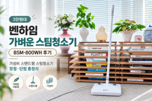 벤하임 가벼운 스팀청소기 후기 1
